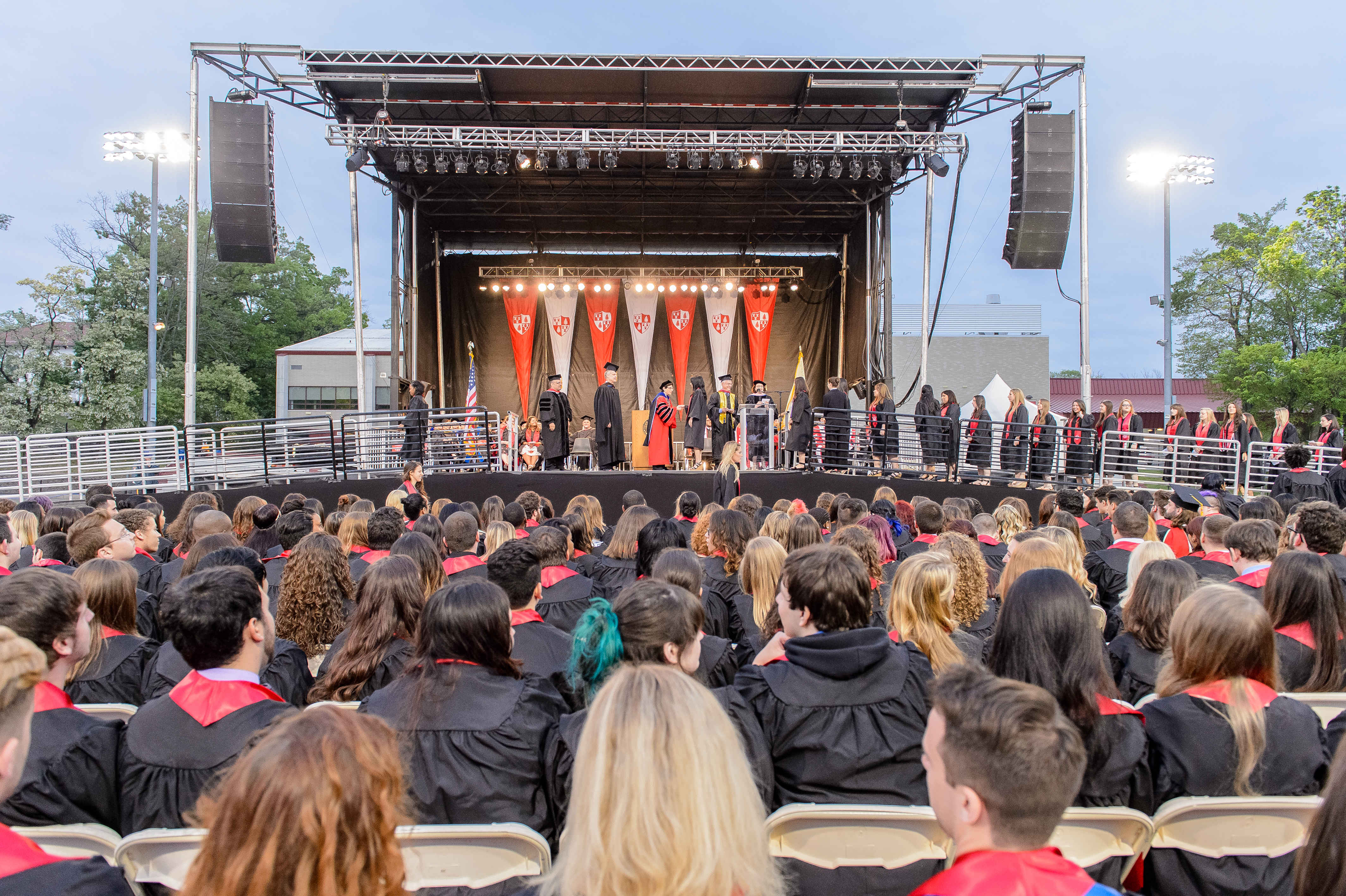 The College of the Arts Convocation stage, 2015