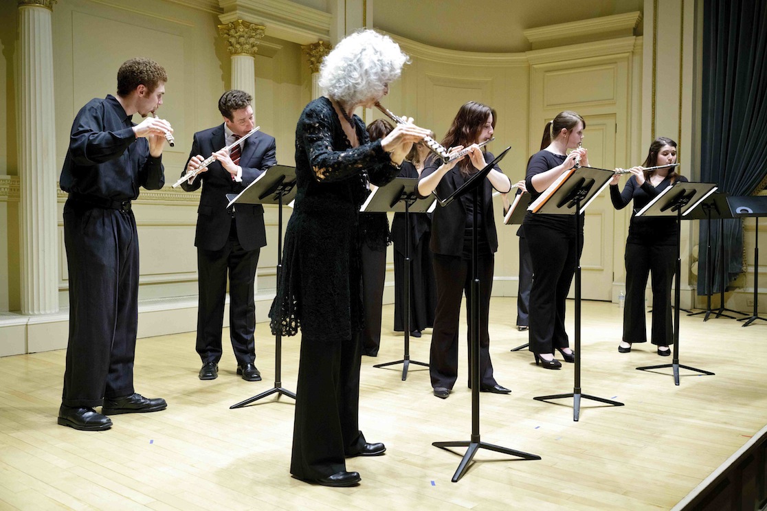 Students and faculty from the John J. Cali School of Music performed at Carnegie Hall last January 12.
