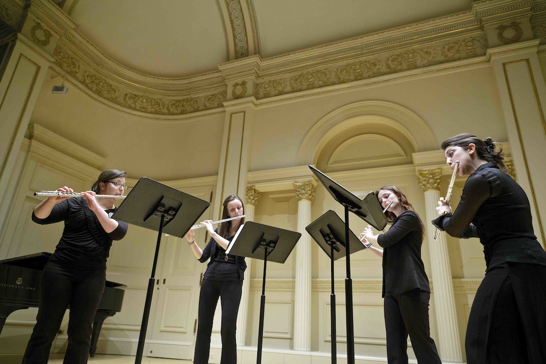 Students and faculty from the John J. Cali School of Music performed at Carnegie Hall last January 12.