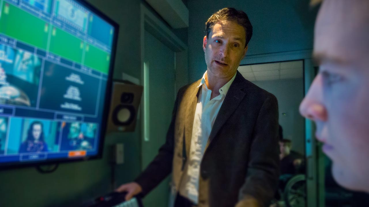 Photo of David Sanders, audio and sound design professor.