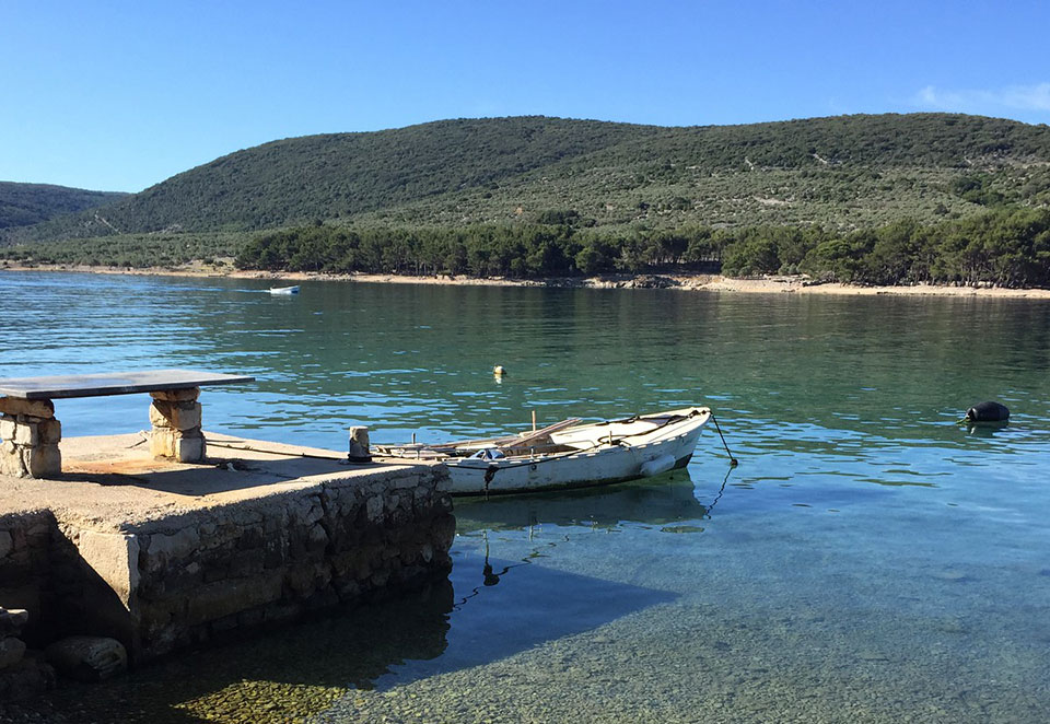 The view of the bay next to the hostel where the students lived while in the program.