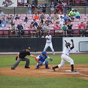 Cuban National baseball team playing the New Jersey Jackals at Montclair State.