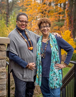 Educational Opportunity Fund (EOF) Program counselors Delores McMorrin and Lorraine Whitaker