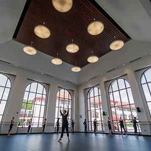 The new dance studio in Life Hall