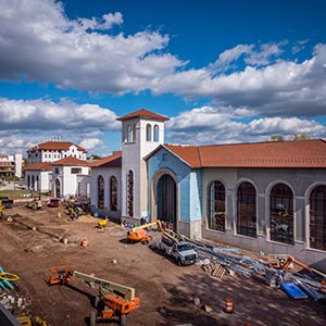 School of Communication and Media construction site.