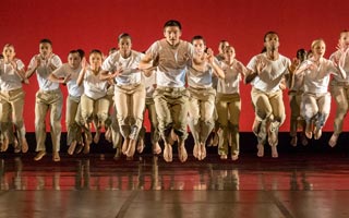 Photo of dance students performing.