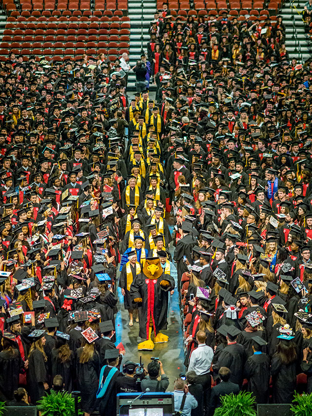 Procession at Commencement.