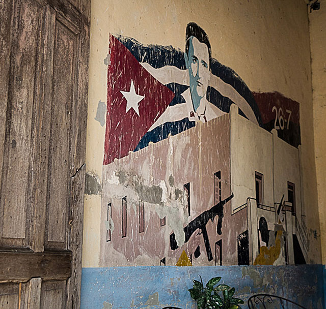 Photo of a Cuban mural in Cuba.