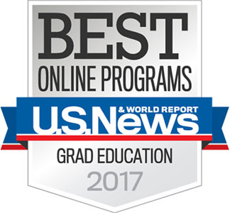 Best Online Programs in Graduate Education for the year 2017 from the U.S. News & World Report.