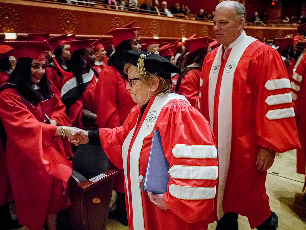 Loretta Weinberg at Commencement 2018