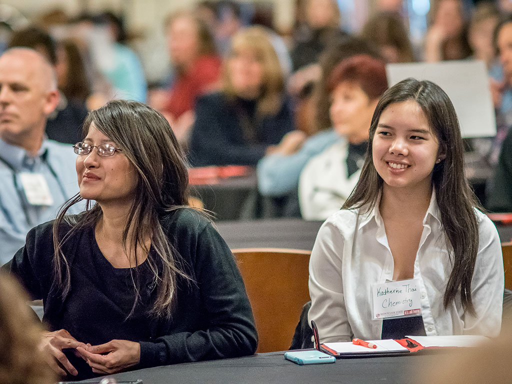 A couple of female Presidential Scholars.