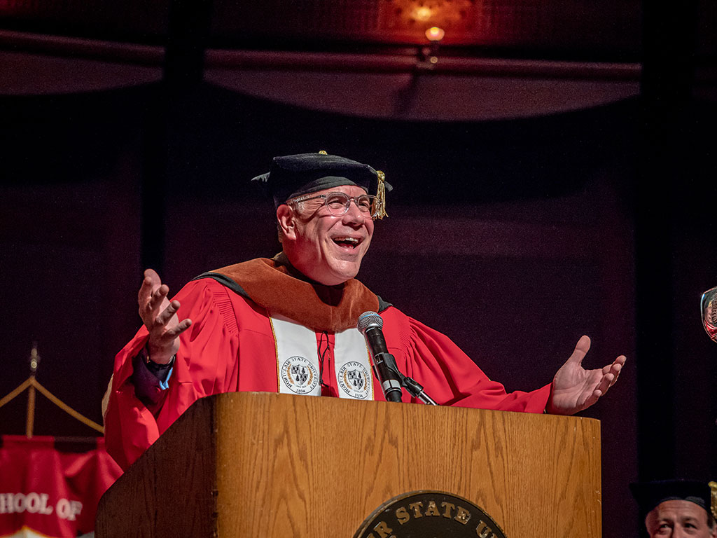 John Schreiber at Commencement 2018