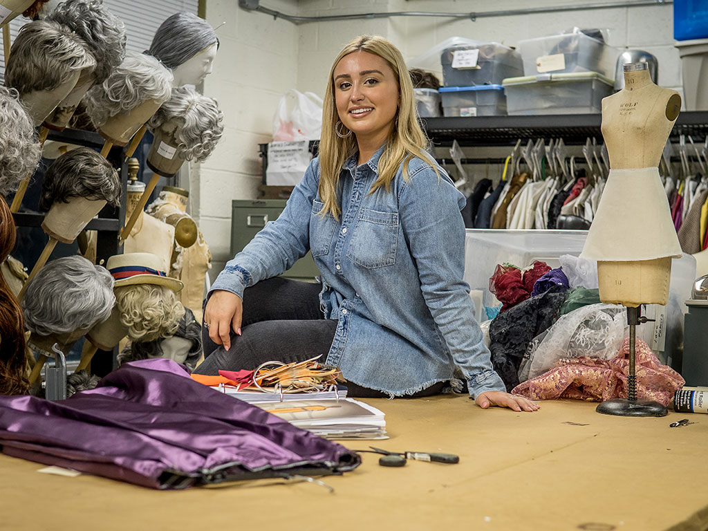 Cheyenne Pellicoro interned with the costume design team of Hamilton.