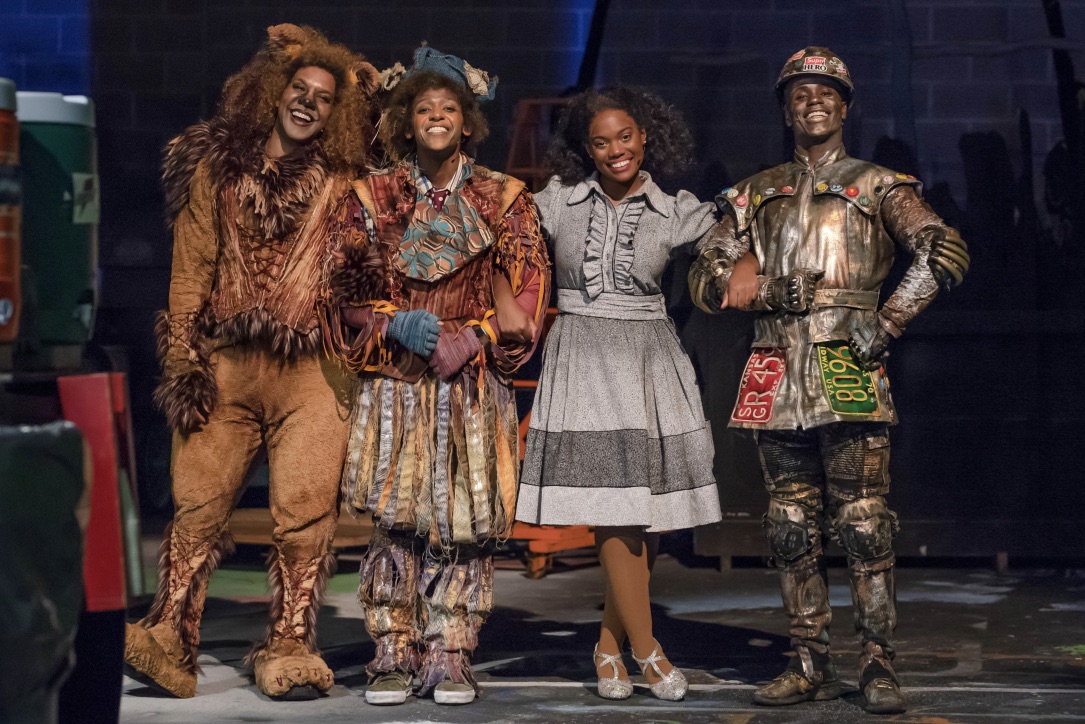 Actors in The Wiz dressed in Leon Dobkowski’s designs.