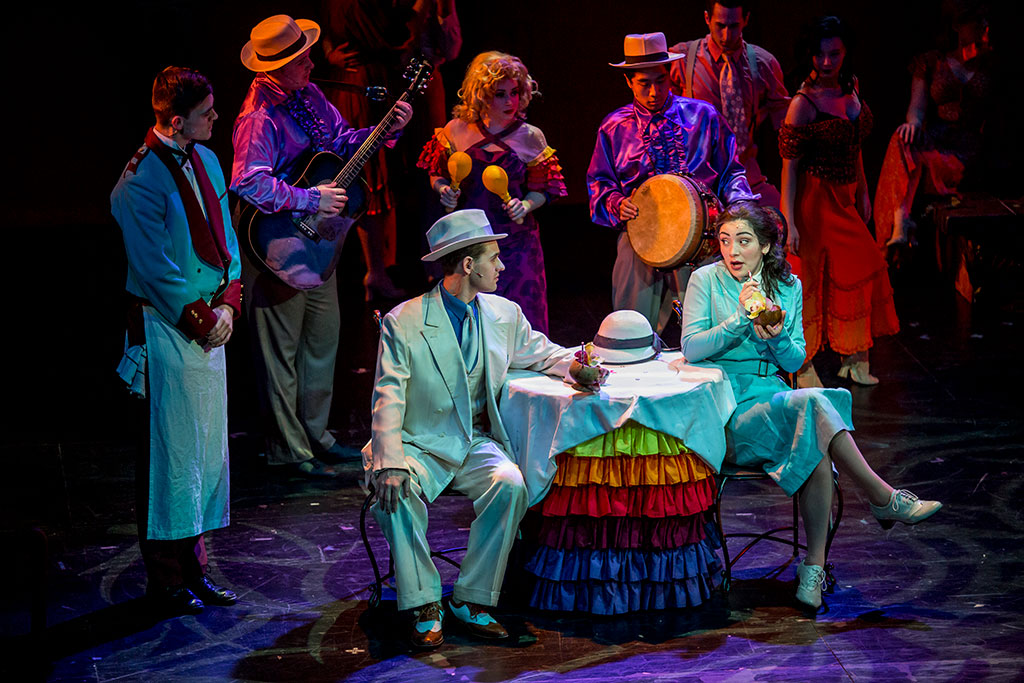 Students performed scenes from Guys and Dolls at the gala.