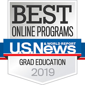 Best Online Programs Grad Education 2019 badge