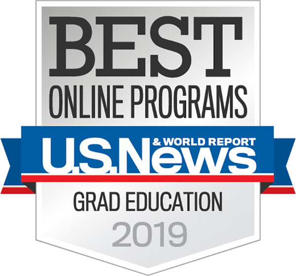Best Online Programs Grad Education 2019 badge