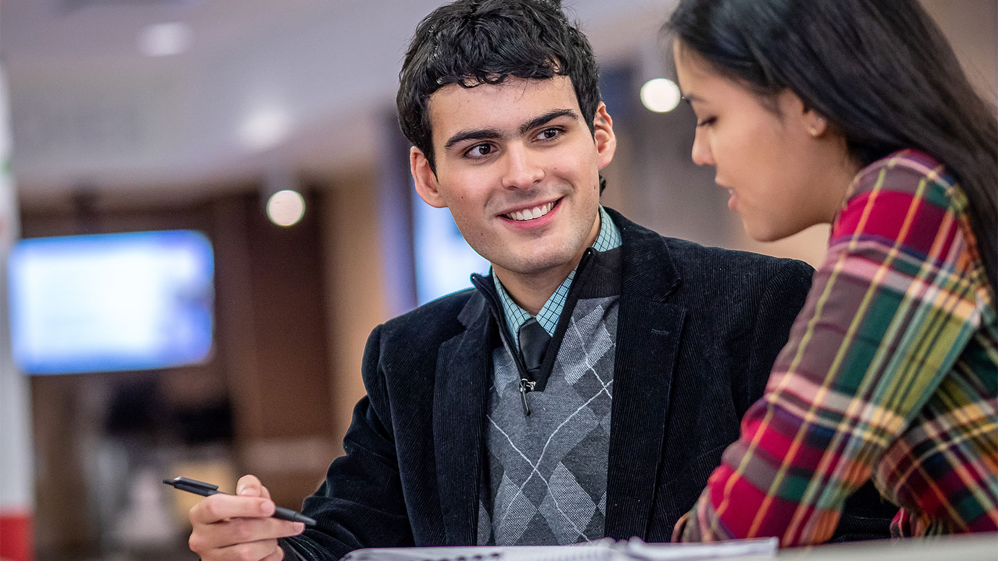 Carla Ko and Robert Onoz are among the first class of Presidential Scholars at Montclair State University.