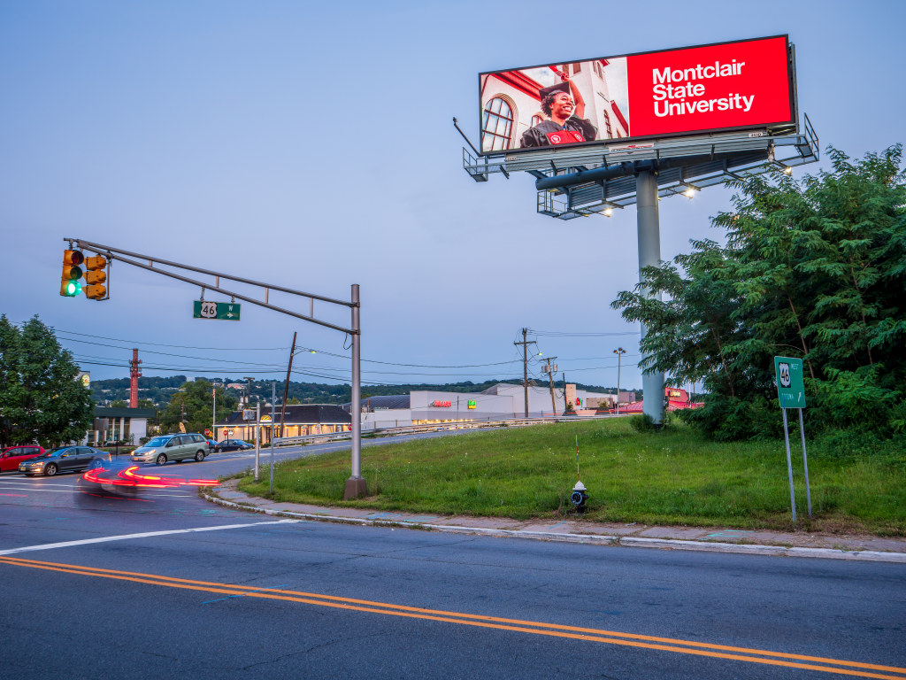 Route 46 Montclair State University billboard