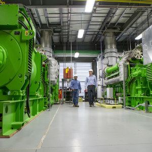 The microgrid protects campus from power outages on the grid.