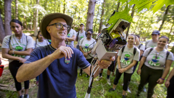 Green Team in the woods
