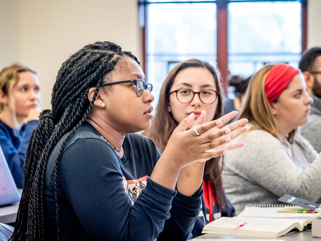 Students in Jeffrey Miller's class