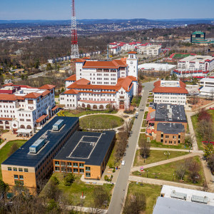 Campus aerial shot