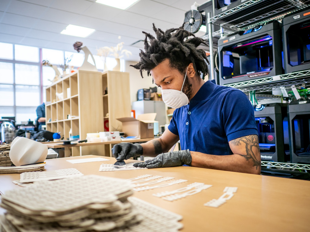 Altarik Banks ’18, innovation and design researcher for the Mix Lab.