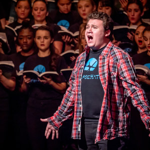 Nick Scafuto, a sophomore Music Education major from Martinsville, New Jersey, was among the members of Montclair State’s choirs who made a challenging and inspirational work soar.