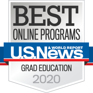 U.S. News & World Report "Best Online Programs 2020" Badge