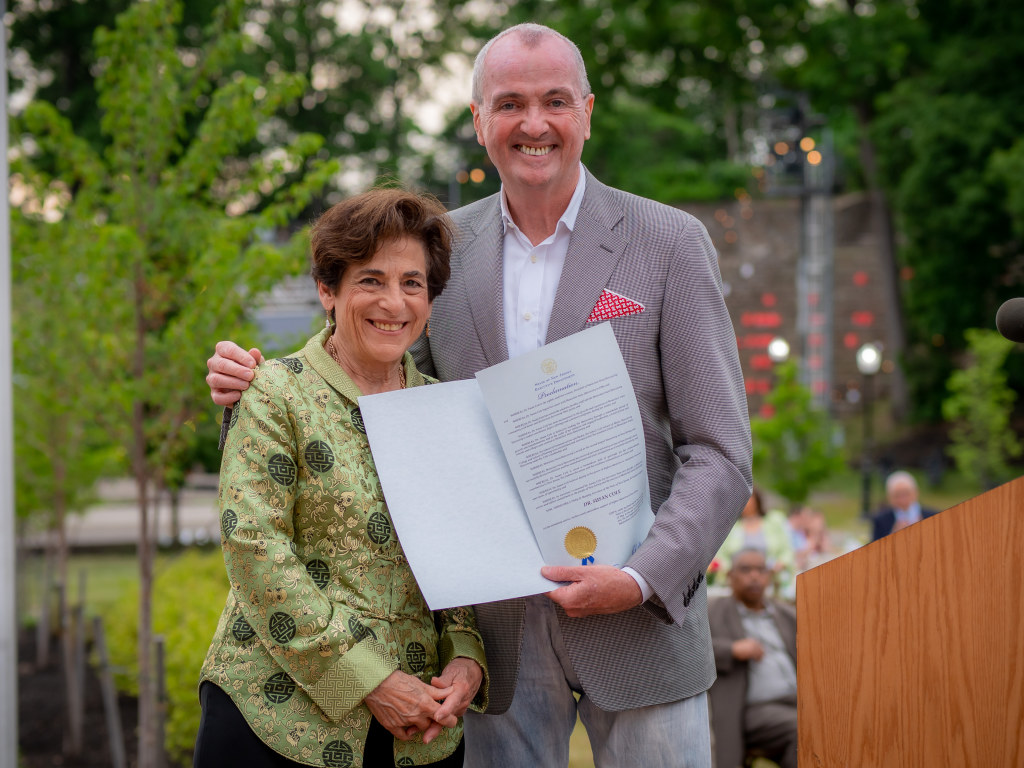 Governor Phil Murphy presents a proclamation honoring Cole’s service.