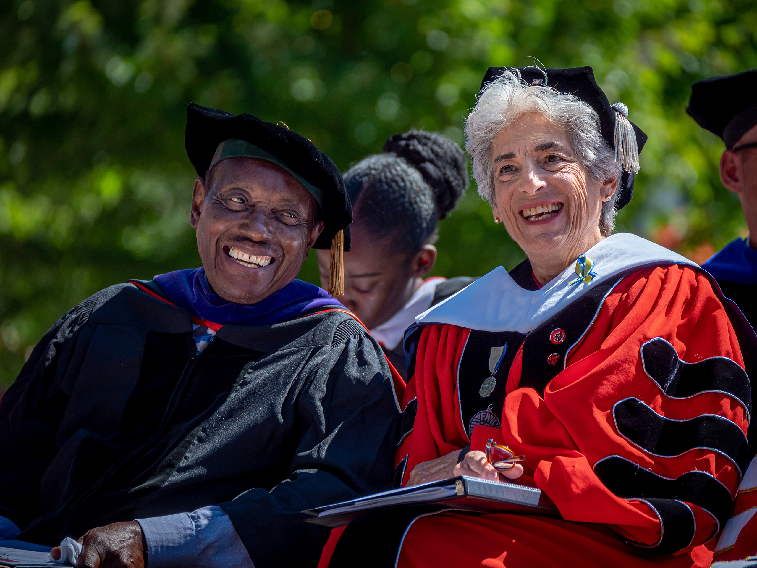 Past Presidents Irvin D. Reid and Susan A. Cole smile for the camera