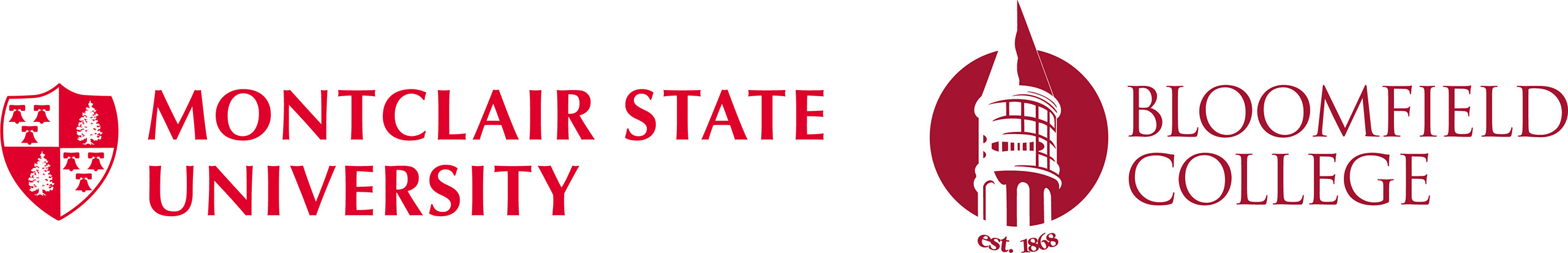 Montclair State University and Bloomfield College logos
