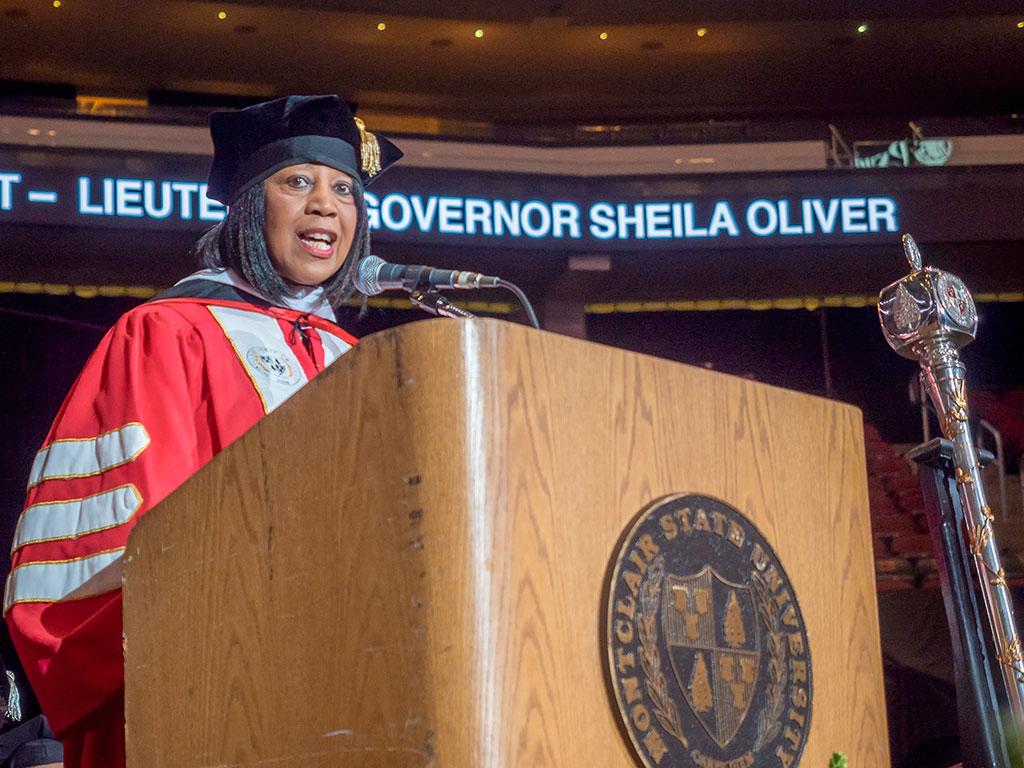 Sheila Oliver at Commencement 2018
