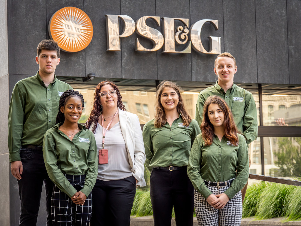 For PSE&G, the interns analyzed data for setting energy and waste reduction targets, and created materials to demonstrate the company’s commitment to the Paris Accord.