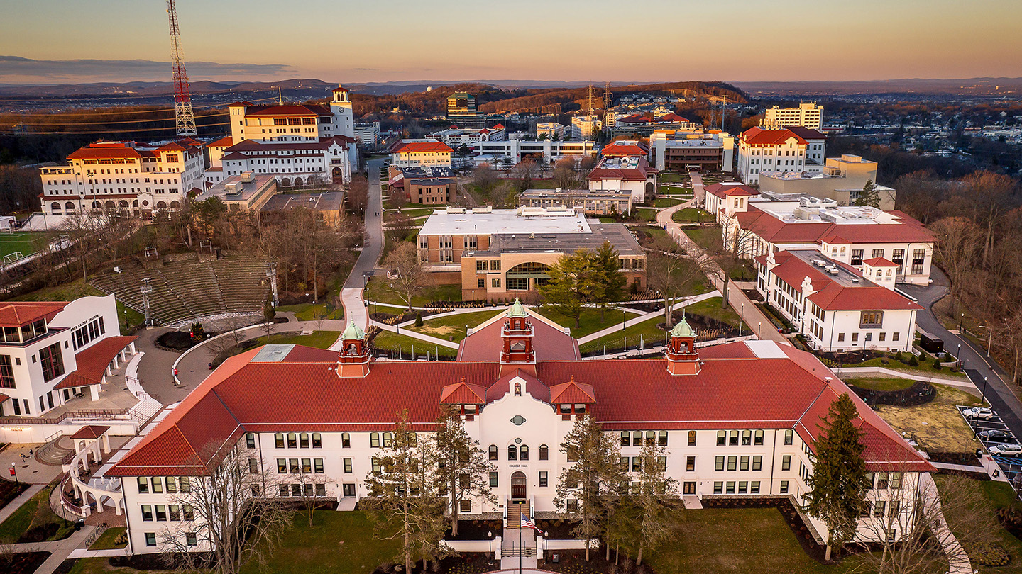 aerial view of Montclair campus