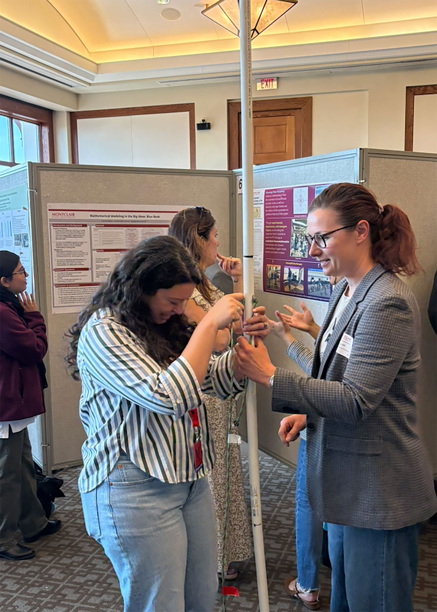 Asja Alic demonstrates their work with Dr. Alexis Khursigara