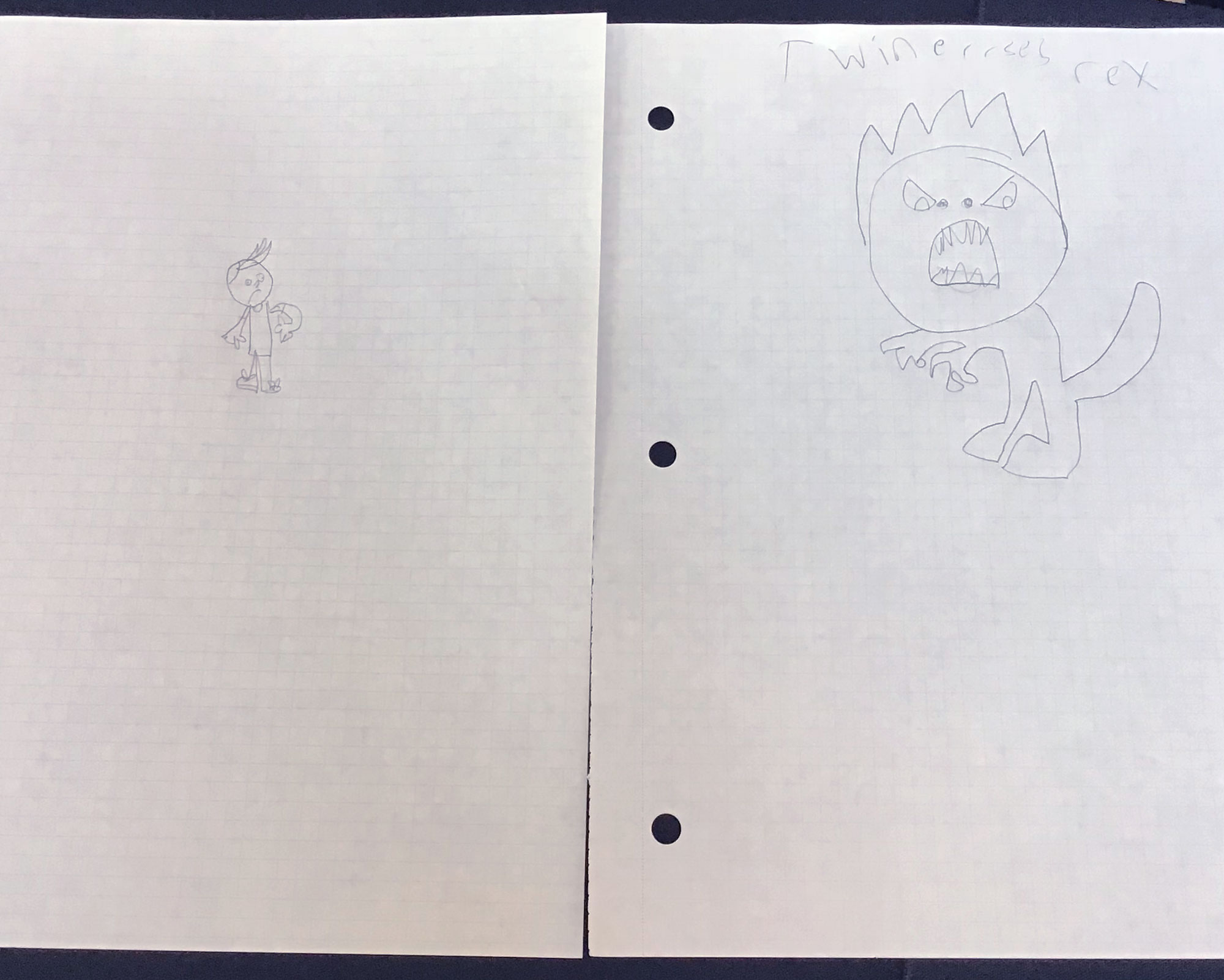 twinasauras rex drawing