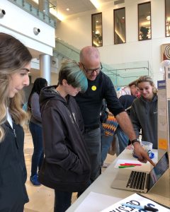 Professor Greenstein helping with parenthesis in an expression