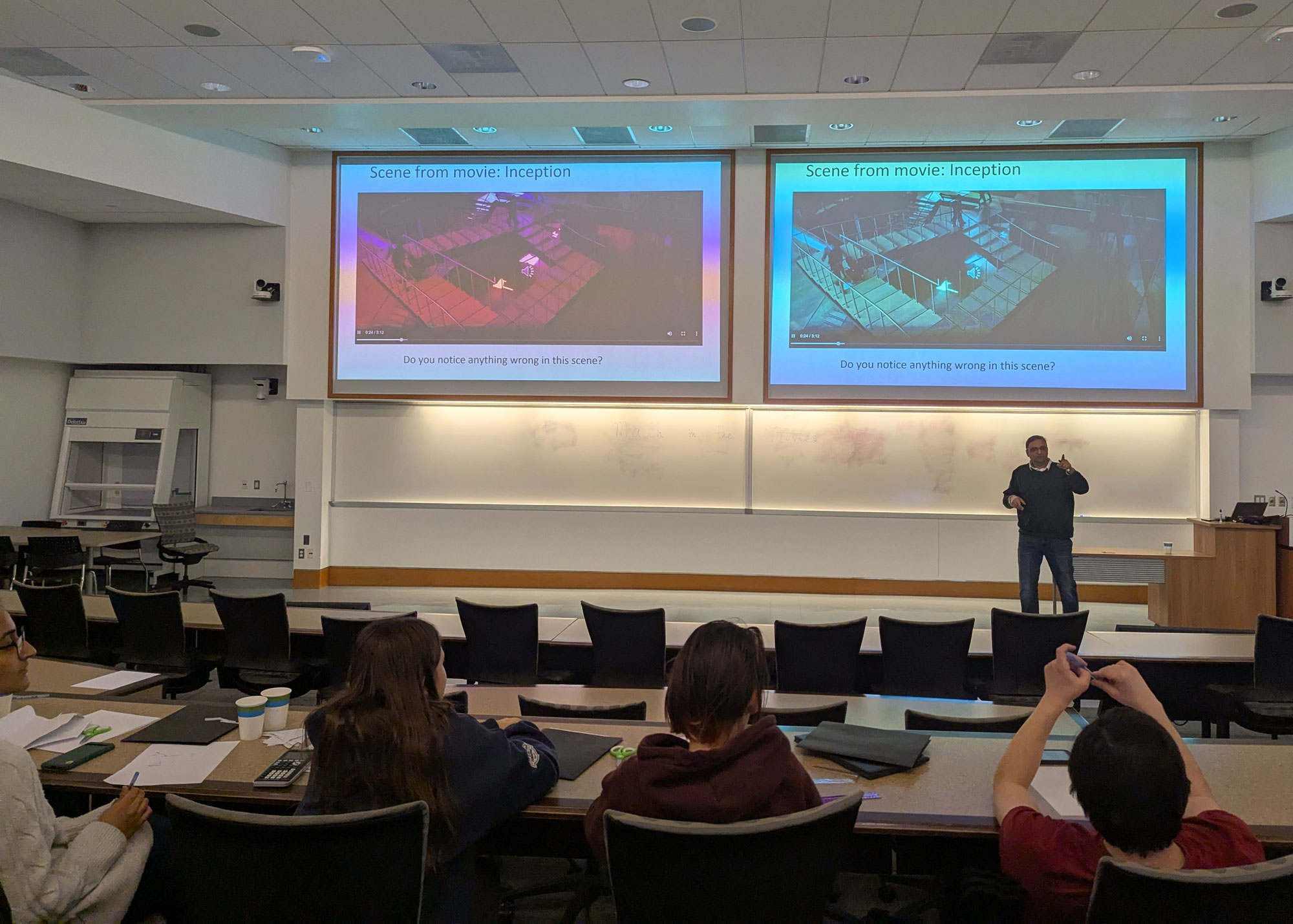 Dr. Vaidya speaking at Math and Art Day 2025