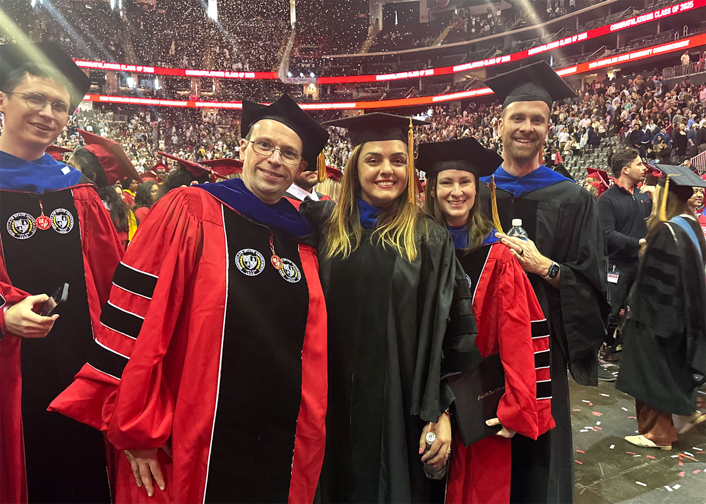 mathematics department faculty at 2025 Commencement