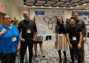 Dr. Greenstein with his poster group at the PME-NA meeting