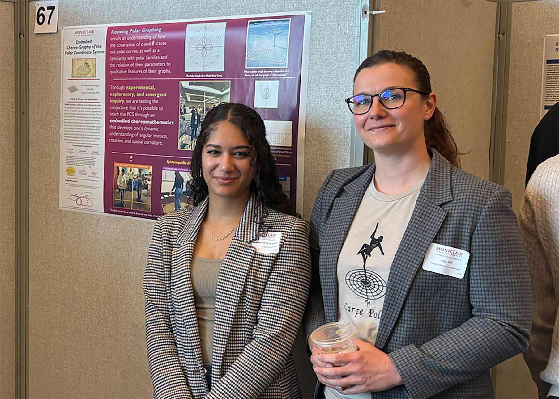 Ariel Bonneau Rodriguez and Asja Alic with their poster at the Student Research Symposium