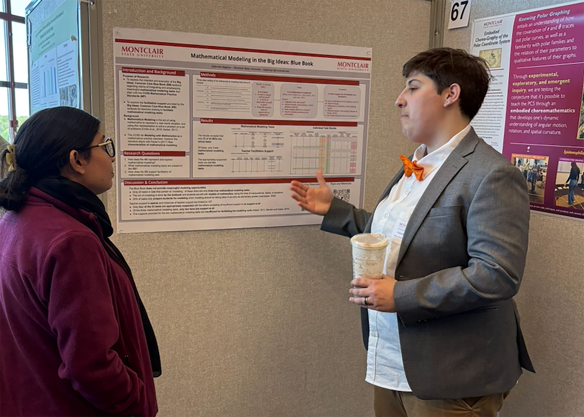 Gabriella Migliore talks about her research at the Student Research Symposium