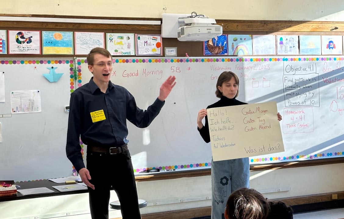 German SPARK Lab students teaching a lesson