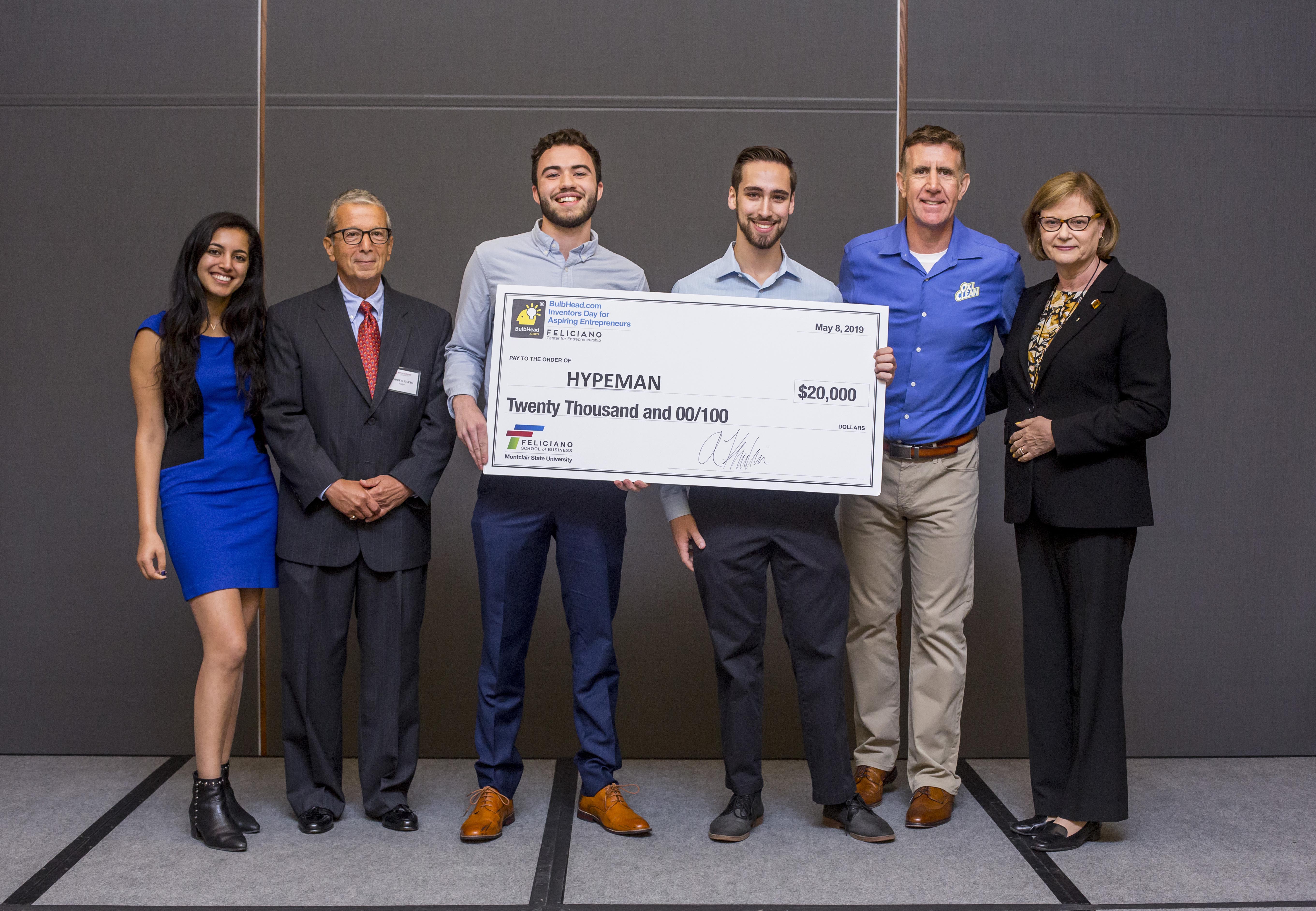 Runner ups holding check