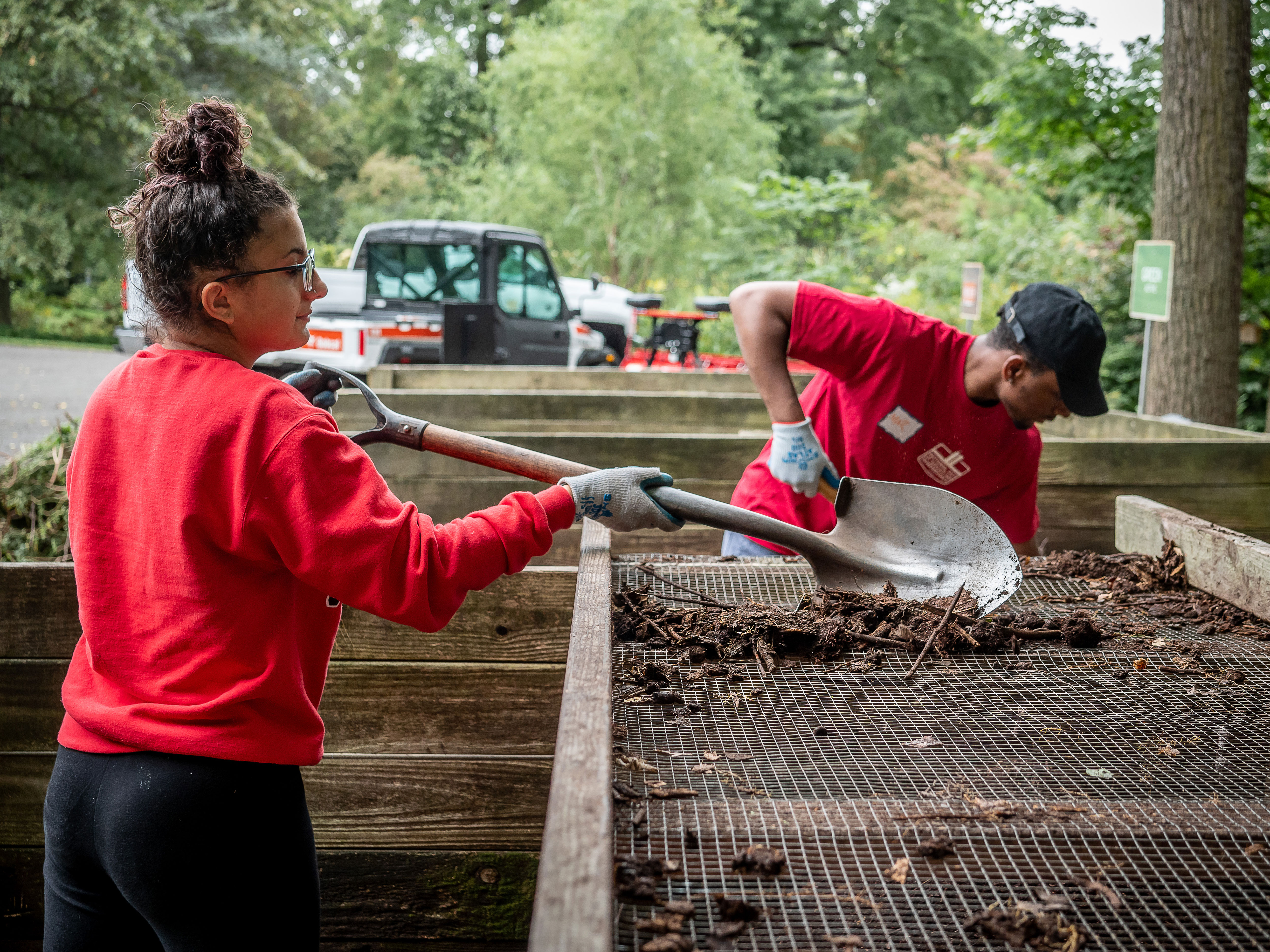 Students help spruce up the Van Vleck Gardens in Montclair
