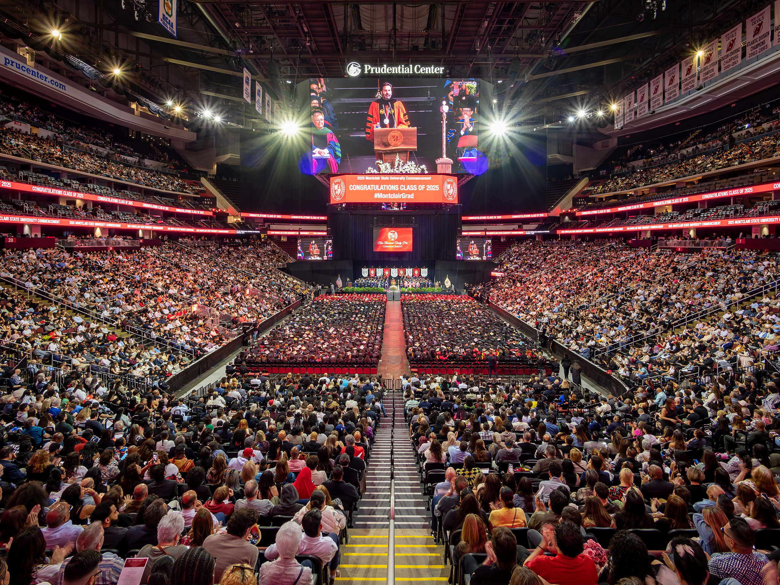 photo of the graduating class of 2025 captured from the audience perspective