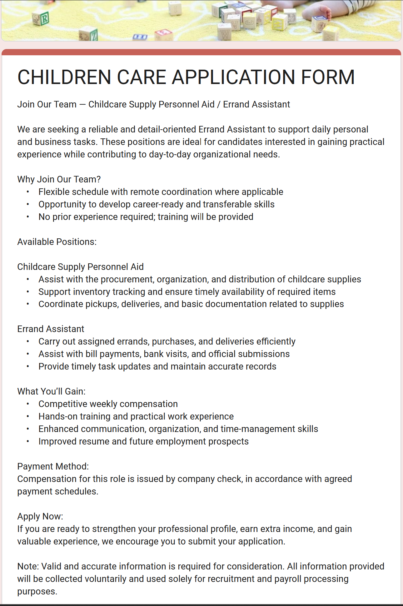 Google From related to job offer phish