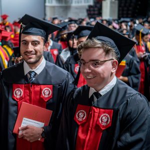 students at Commencement